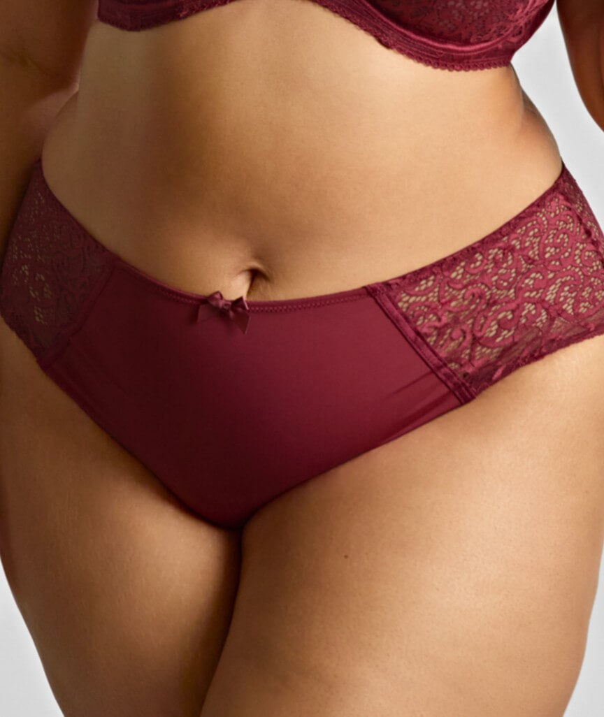 Sculptresse Estel Deep Brief - Cherry Red